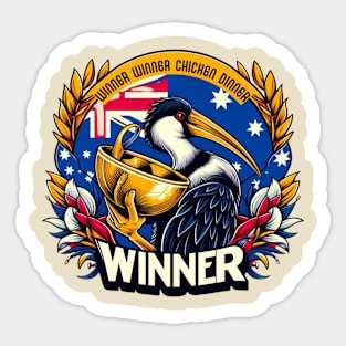 Winner Winner Chicken Dinner Sticker